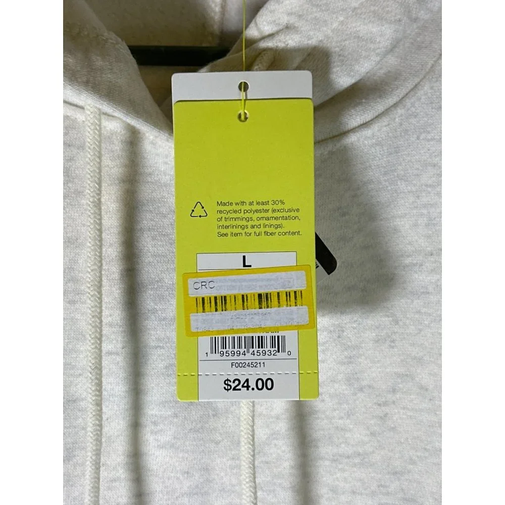 All In Motion Men's Cotton Fleece Pullover Sweatshirt, Oatmeal, Size L, NWT - Picture 3 of 4